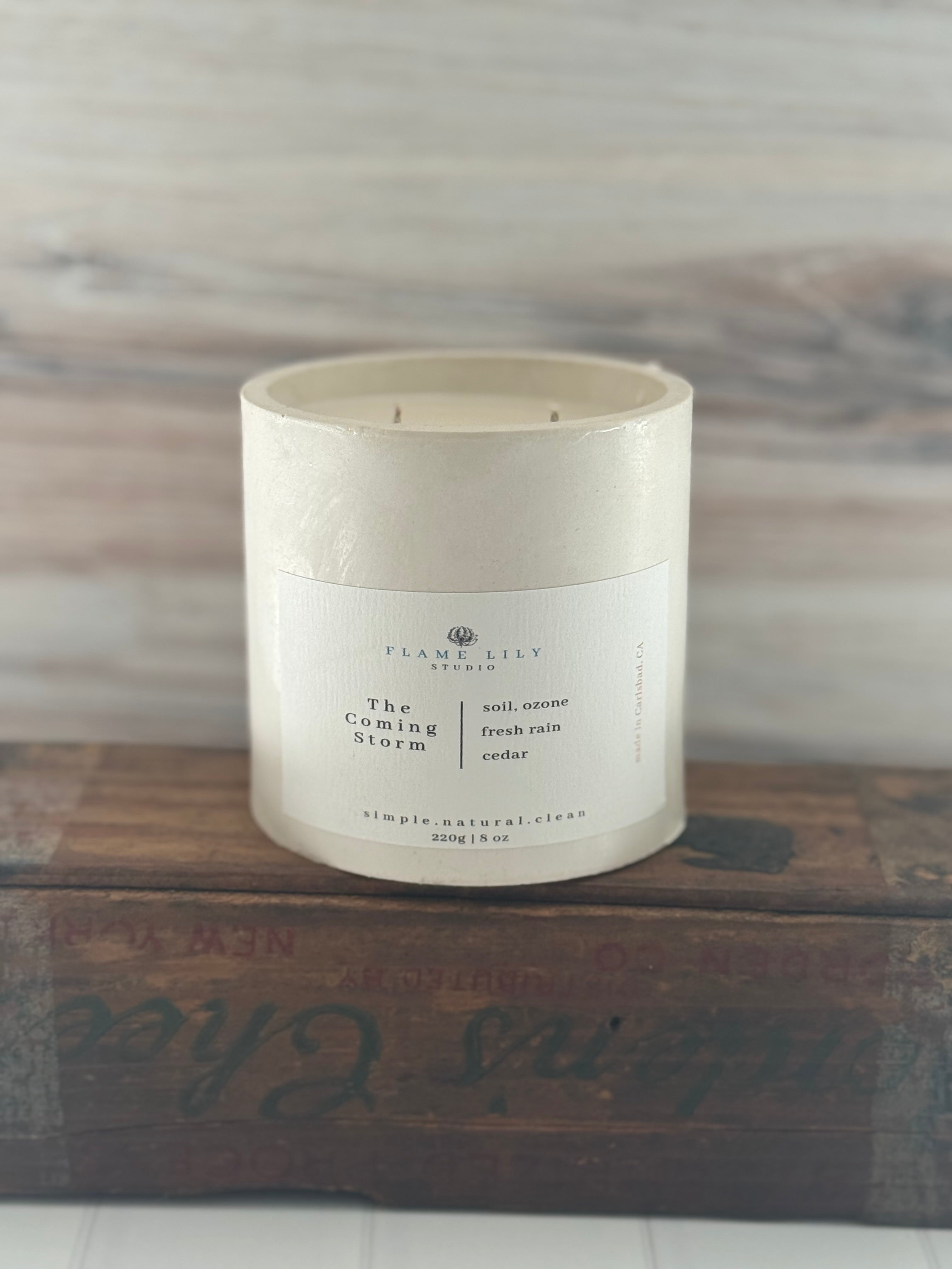 Concrete 8 oz Candle - The Coming Storm