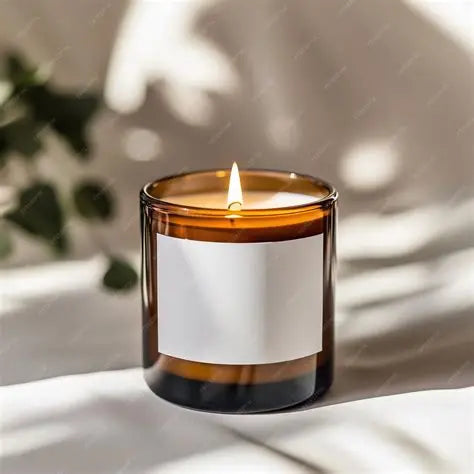 8 oz Amber Candle - Santal and Coconut