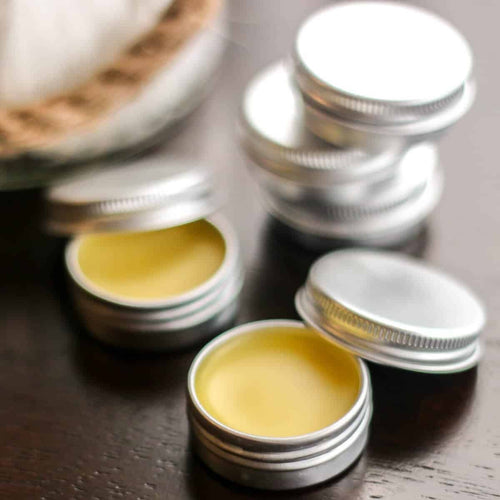 1 oz Solid Perfume - Ink Scrolls (Plum + Leather)