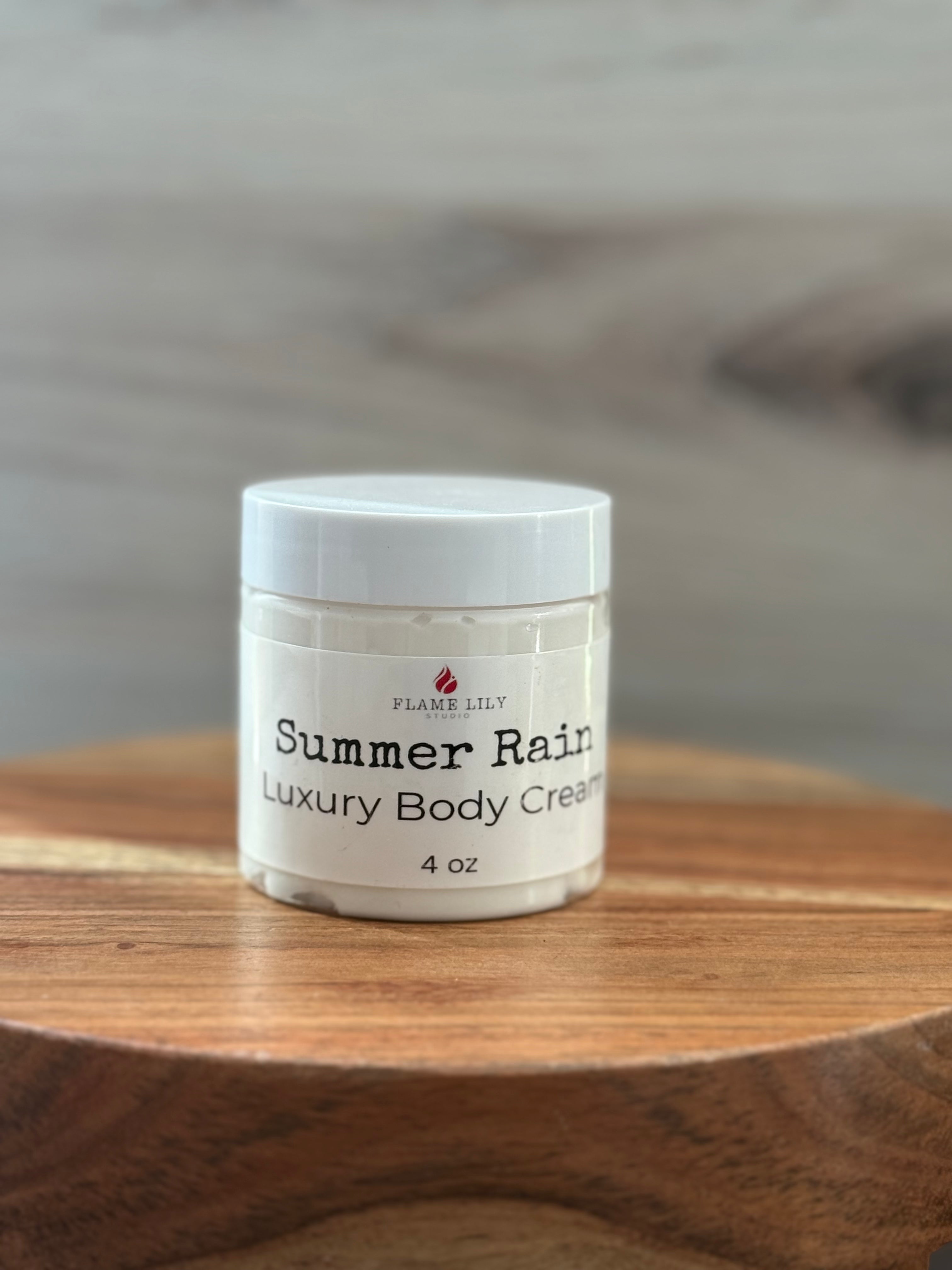 4 oz Luxury Body Cream Summer Rain